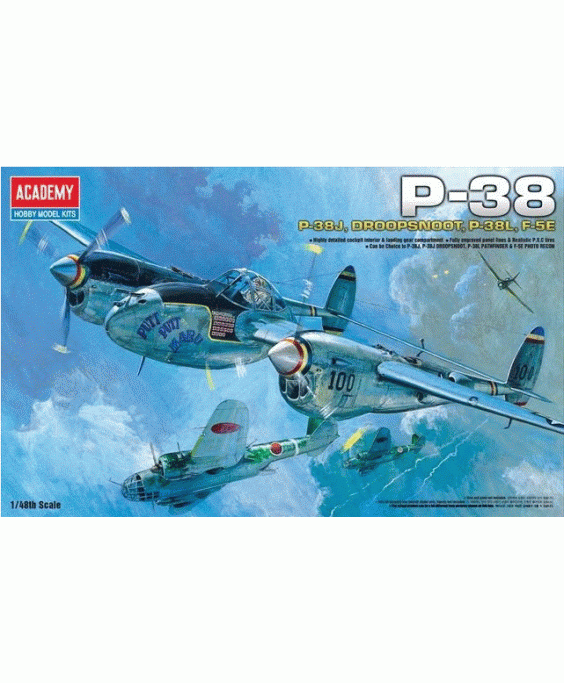 Academy modelis P-38J, Droopsnoot, P-38L, F-5E 1/48