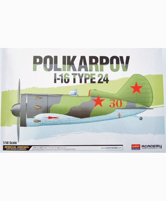 Academy modelis Polikarpov I-16 Type 24 1/48