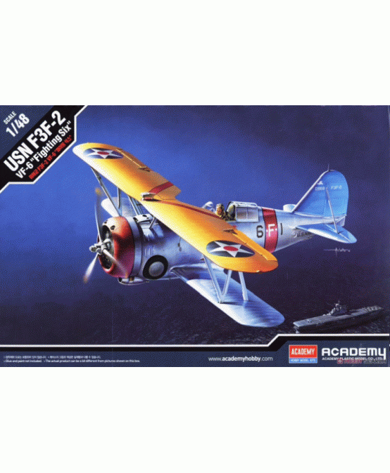 Academy modelis US Navy Fighter F3F-2 1/48