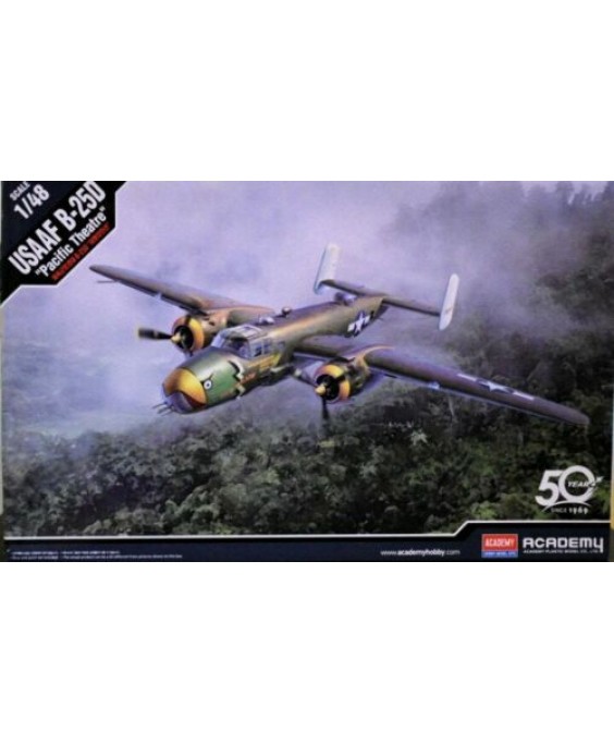 Academy modelis USAAF B-25D Pacific Theatre 1/48