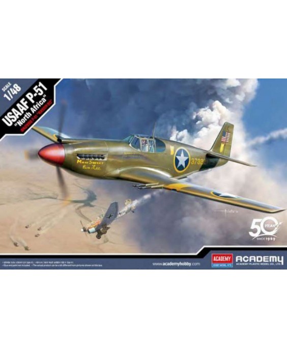 Academy modelis USAAF P-51 North Africa 1/48
