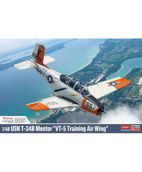 Academy modelis USN T-34B Mentor VT-5 Training Air Wing 1/48