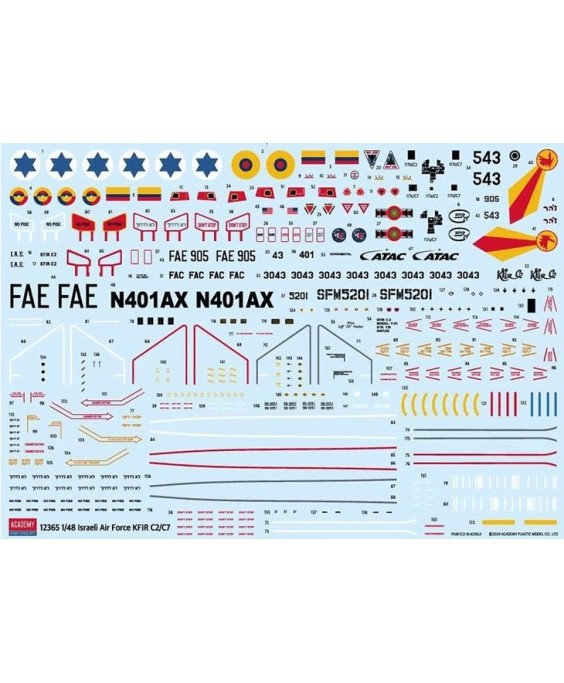 Academy modelis Israel Air Force KFIR C2-C7 1/48