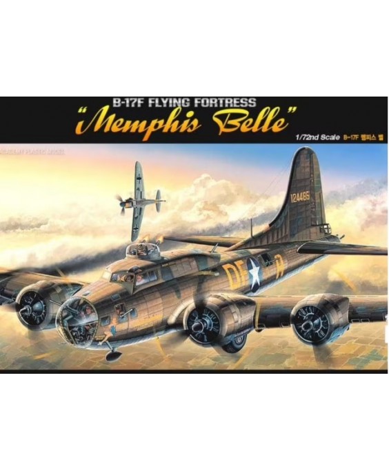 Academy modelis B-17F Flying Fortress Memphis Belle 1/72