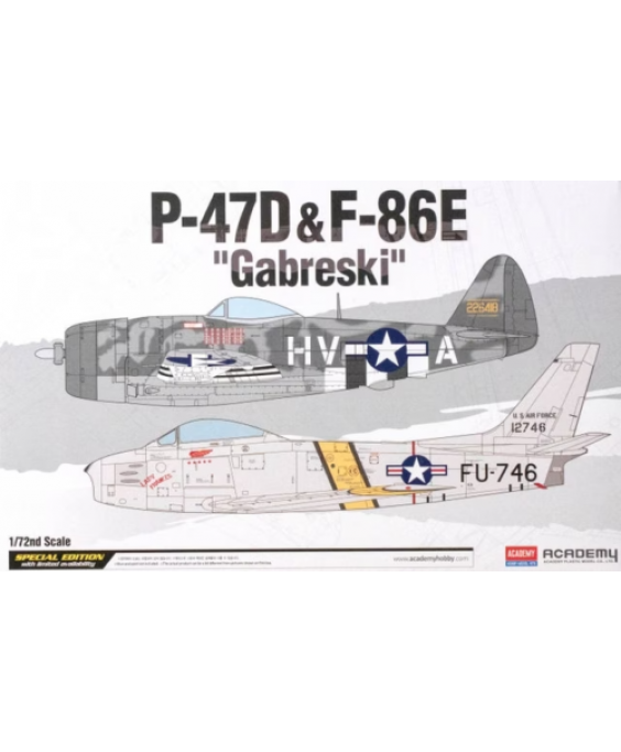 Academy modelis P-47D & F-86E "Gabreski" 1/72