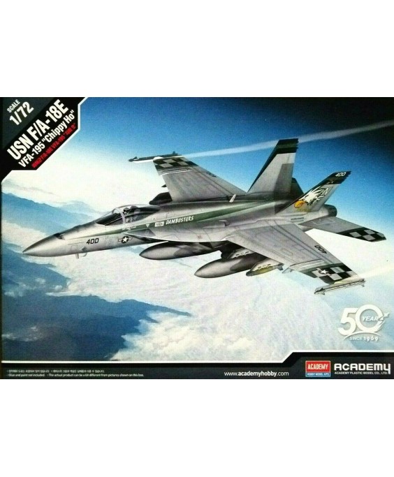 Academy modelis USN F/A-18E Super Hornet VFA-195 Chippy Ho 1/72