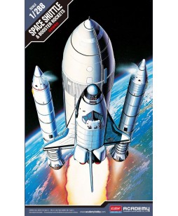 Academy modelis SPACE SHUTTLE WITH BOOSTER ROCKET 1/288