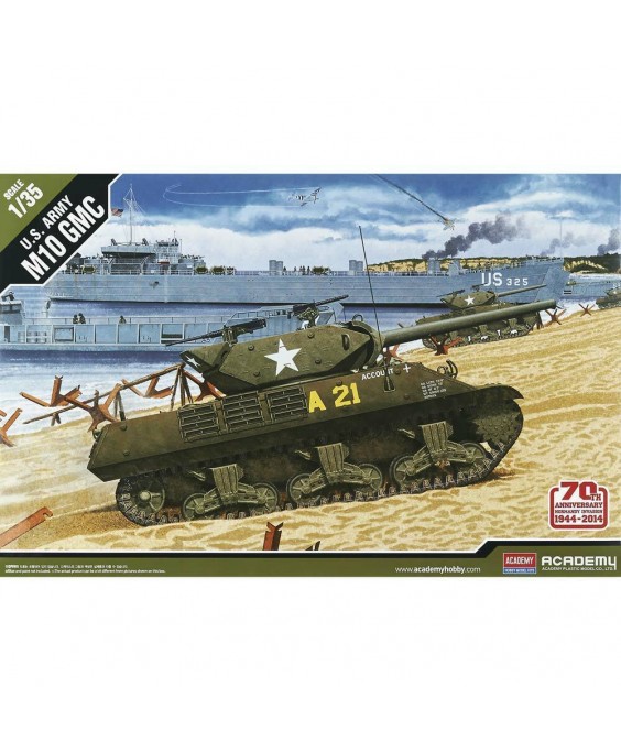 Academy modelis US Army M10 GMC 70th anniversary Normandy invasion 1944 1/35