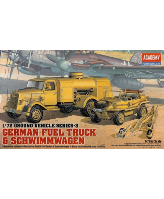 Academy modelis GERMAN FUELTANK & SHIWIMM 1/72