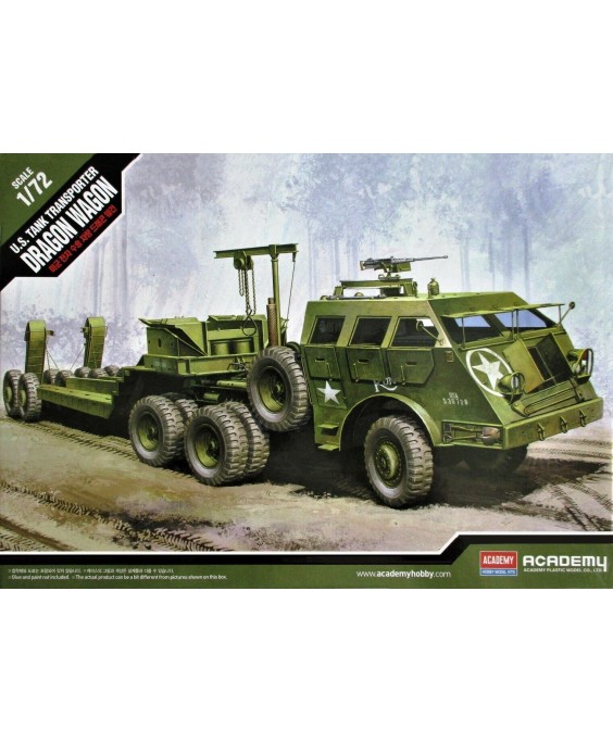 Academy modelis U.S. Tank Transporter Dragon Wagon Ground Vehicle Set-7 1/72