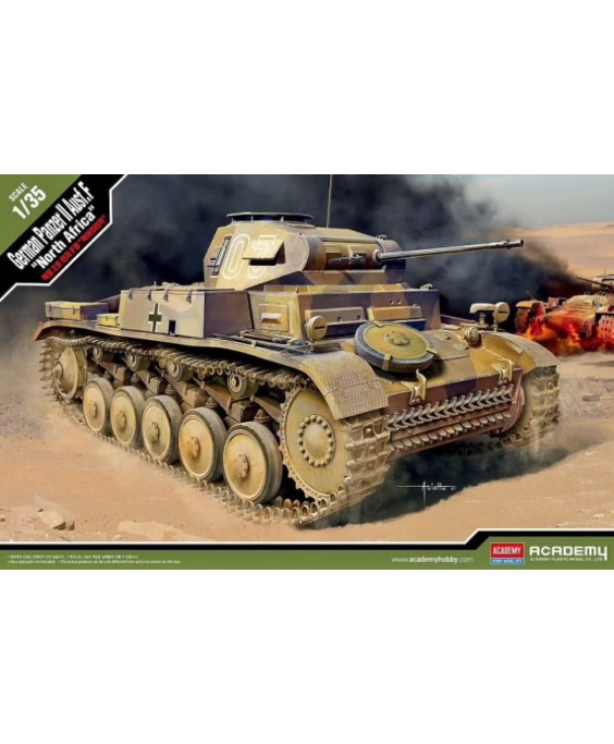 Academy modelis Panzer II Ausf. F North Africa 1/35