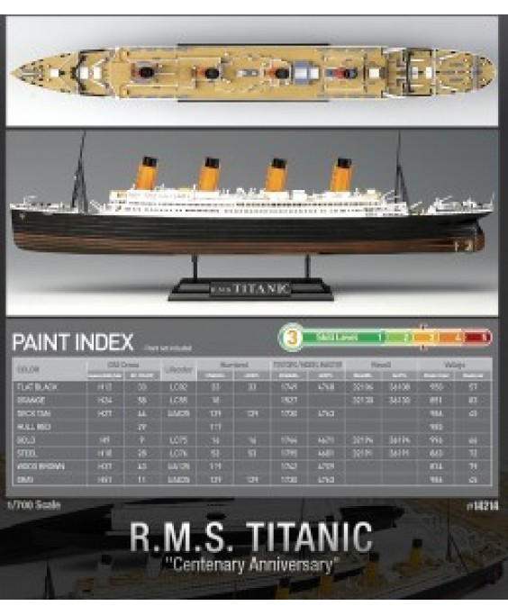 Academy modelis RMS Titanikas 1/700 Academy modelis RMS Titanikas 1/700