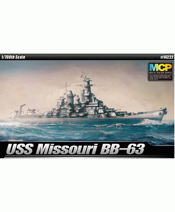 Academy modelis USS Missouri BB-63 Multi-Color Parts 1/700