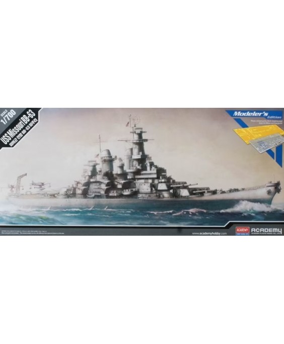 Academy modelis USS Missouri BB 63 Modeler's Edition 1/700