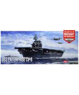 Academy modelis USS Enterprise CV-6 Battle of Midway 1/700