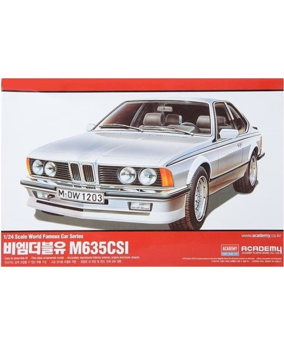 Academy modelis BMW M635 CSI 1/24