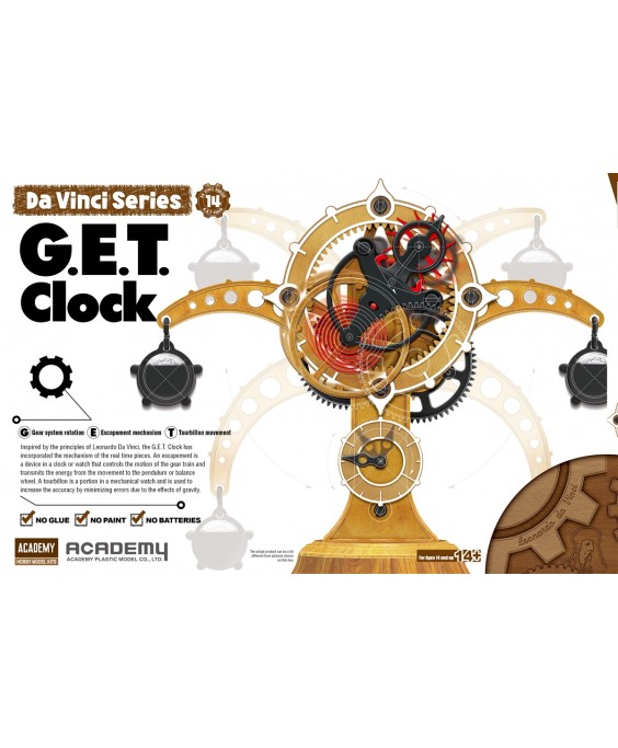 Academy modelis G.E.T. Clock Leonardo Da Vinci