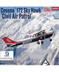 Academy modelis Cessna 172 Civil Air Patrol 1/48