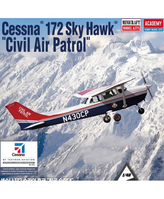 Academy modelis Cessna 172 Civil Air Patrol 1/48