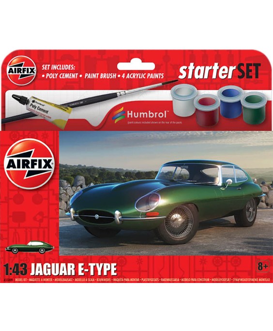 Airfix rinkinys - Jaguar E-Type 1/43