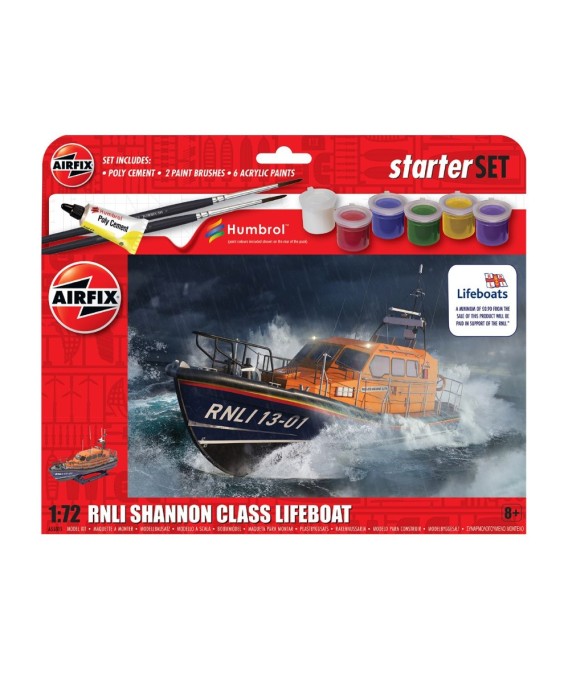 Airfix rinkinys - RNLI Shannon Class Lifeboat 1/72
