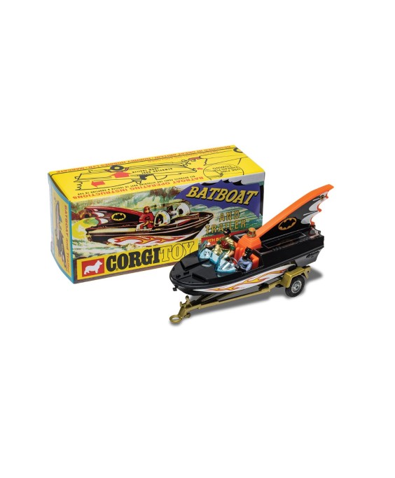 Corgi -Bat Boat With Batmobile & Robin (Reissue) 1/43