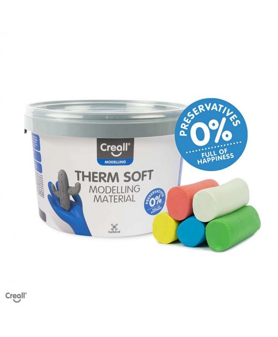 Therm Junior modeliavimo molio 5 spalvų asorti 2000g