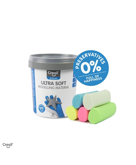 Ultra Soft minkštas, pastelinių spalvų modelinas, 300g.