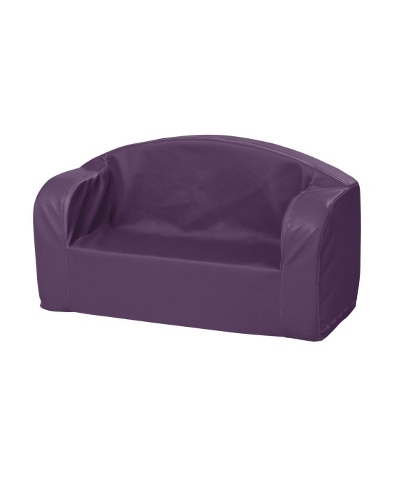 Minkštos odos sofa