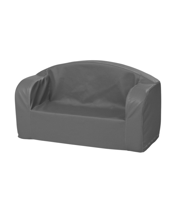 Minkštos odos sofa