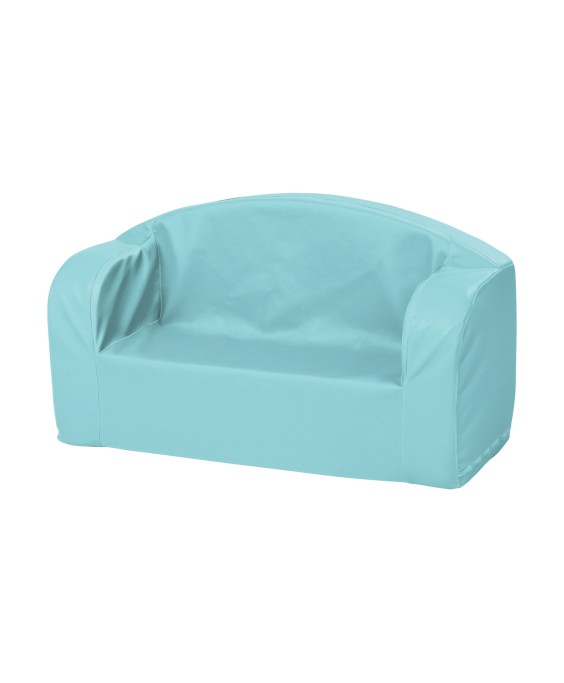 Minkštos odos sofa