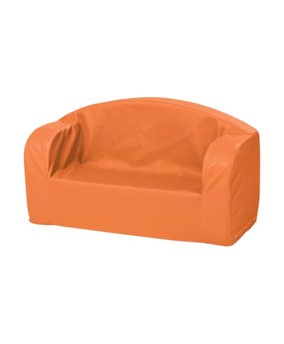 Minkštos odos sofa