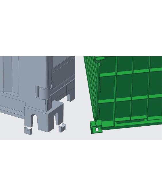 Fujimi 20ft Container (Pink) 66479, 1/24