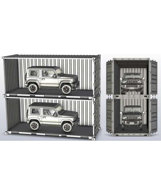 Fujimi 20ft Container (Pink) 66479, 1/24