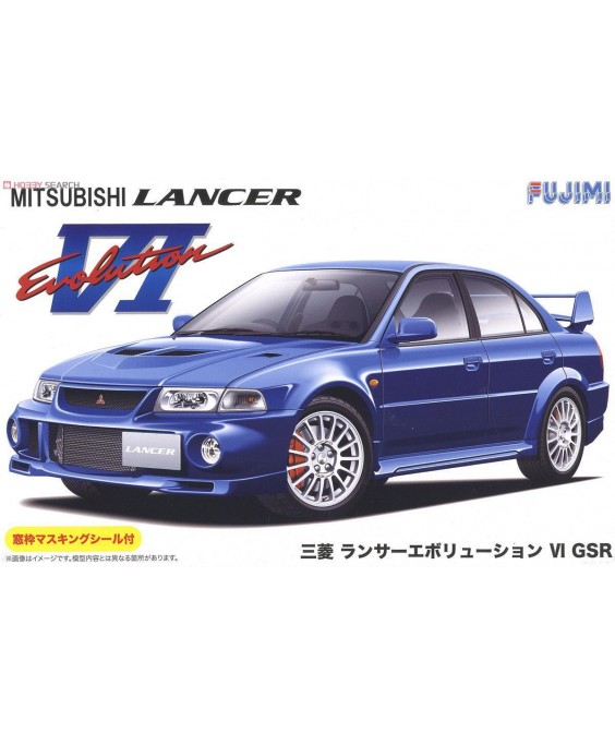 Fujimi modelis Mitsubishi Lancer Evolution VI GSR w/Window Masking 39237 1/24