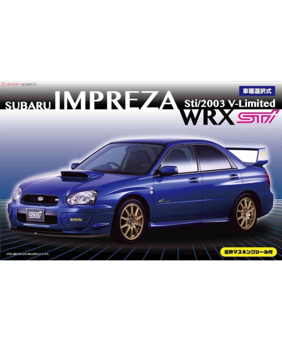 Fujimi modelis Subaru Impreza WRX Sti/2003 V-Limited w/Window Mask 39404 1/24