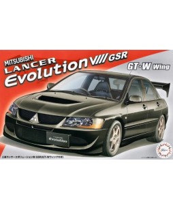 Fujimi Mitsubishi Lancer Evolution VIII GSR (w/GT-W Wing) 1/24