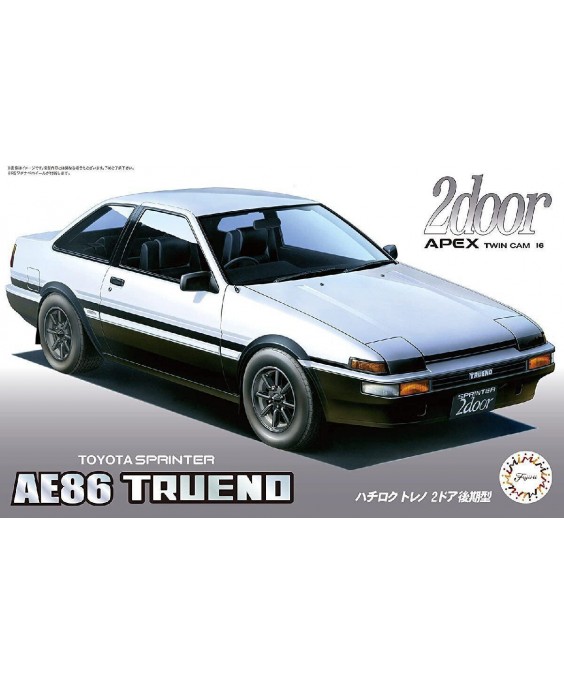 Fujimi modelis Toyota AE86 Trueno 2 door Late type'85 46488 1/24