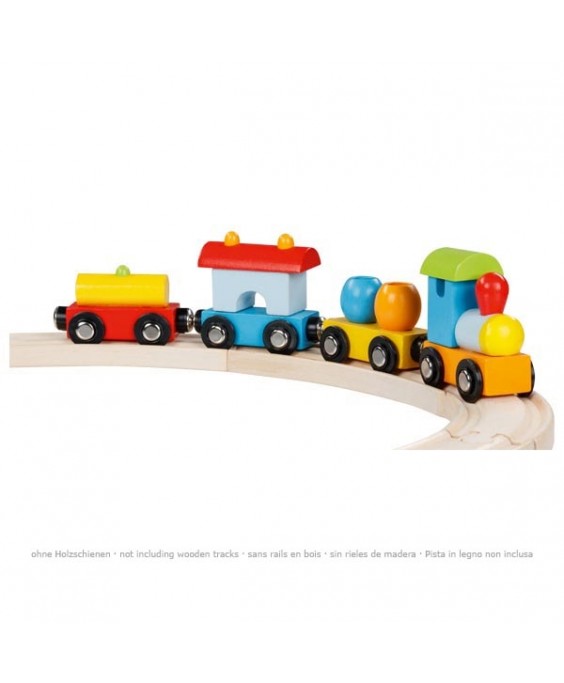 Goki medinis traukinukas su magnetais - Mailand, 28 cm