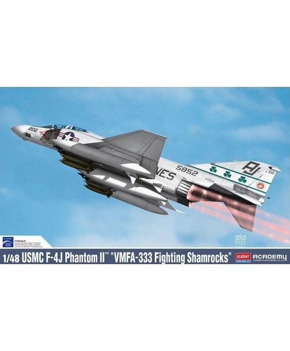 Academy modelis USMC F-4J Phantom II VMFA-333 Fighting Shamrocks 1/48