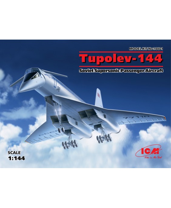 ICM modelis Tupolev-144, Soviet Supersonic Passenger Aircraft 1/144