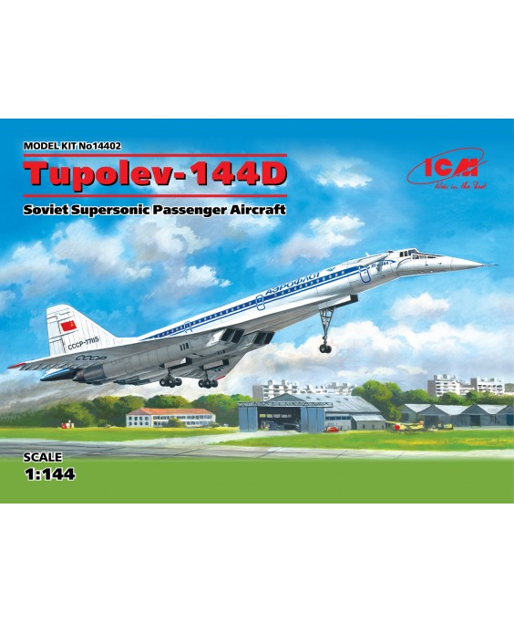 ICM modelis Tupolev-144D, Soviet Supersonic Passenger Aircraft 1/144