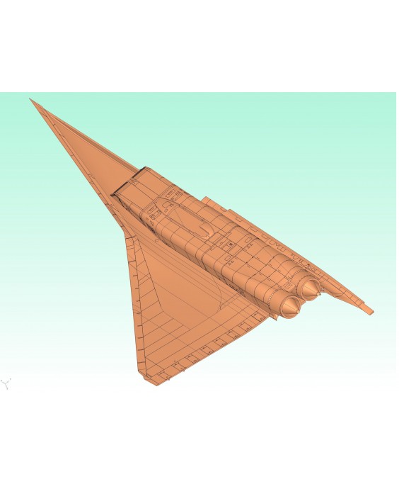 ICM modelis Tupolev-144D, Soviet Supersonic Passenger Aircraft 1/144