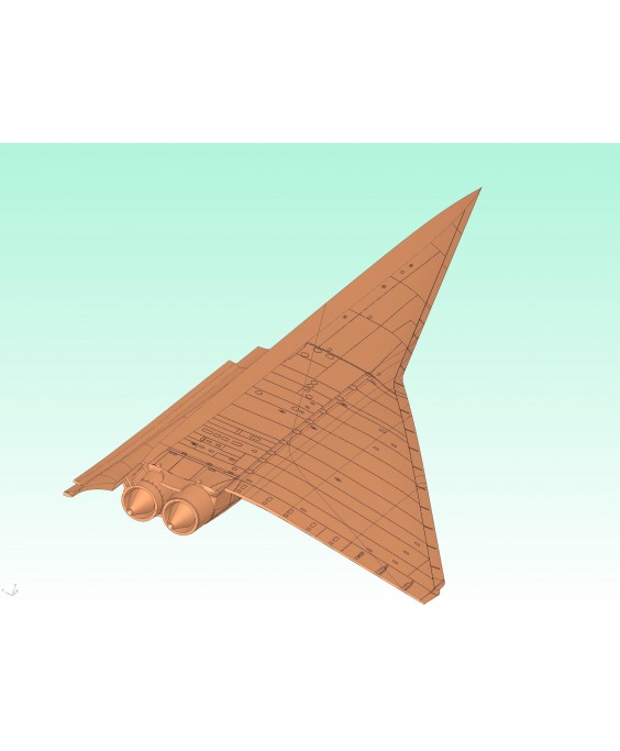 ICM modelis Tupolev-144D, Soviet Supersonic Passenger Aircraft 1/144
