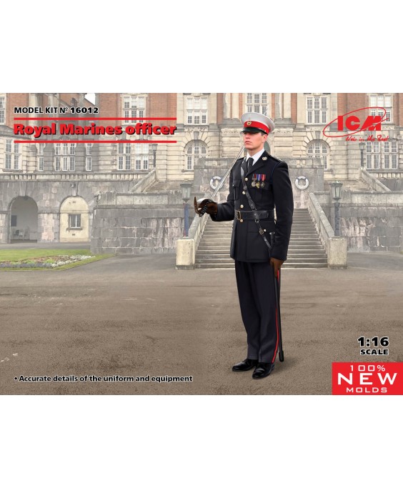 ICM modelis Royal Marines officer 1/16