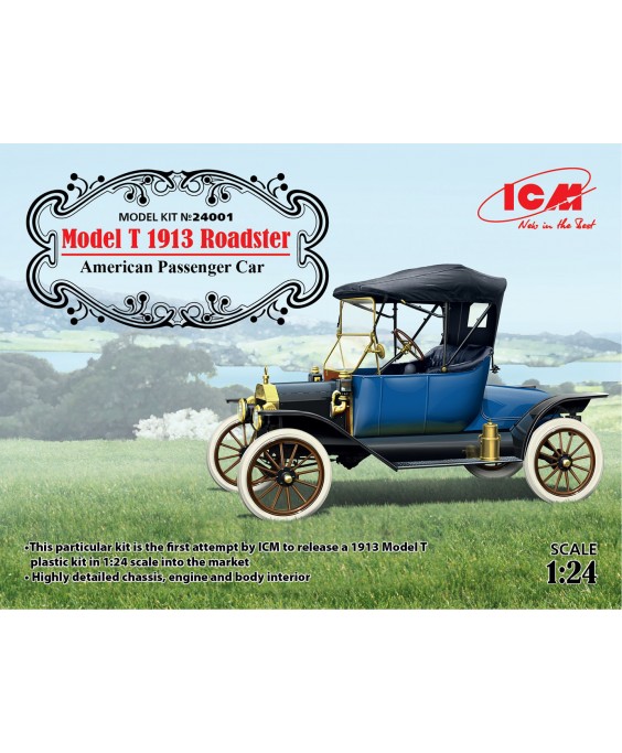 ICM modelis T 1913 Roadster, American Passenger Car 1/24