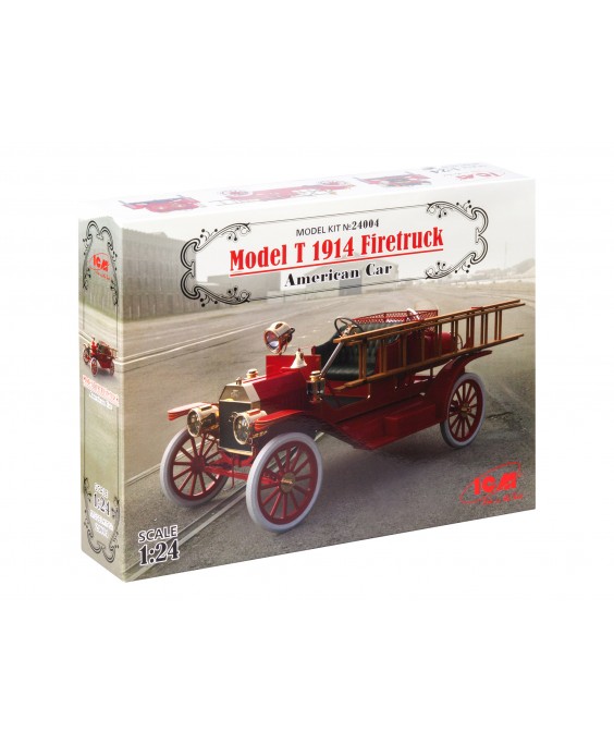 ICM modelis T 1914 Firetruck, American Car 1/24 