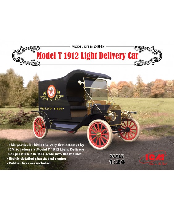 ICM modelis T 1912 Light Delivery Car 1/24 ICM modelis T 1912 Light Delivery Car 1/24
