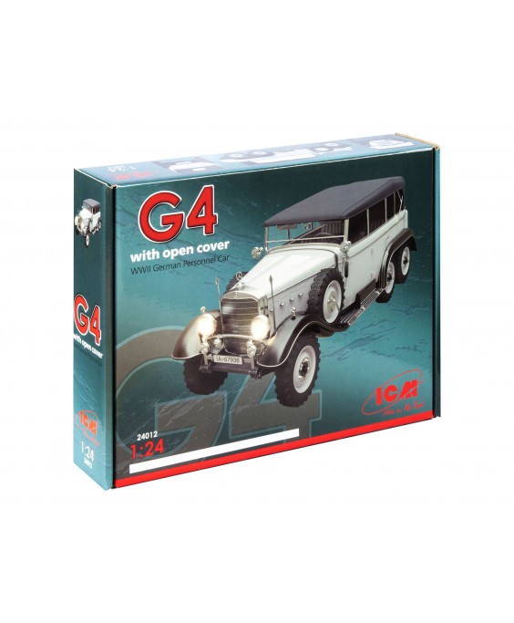 ICM modelis Typ G4  Soft Top, WWII German Personnel Car 1/24