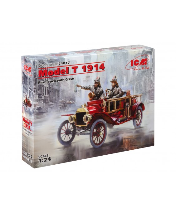 ICM modelis T 1914 Fire Truck with Crew 1/24